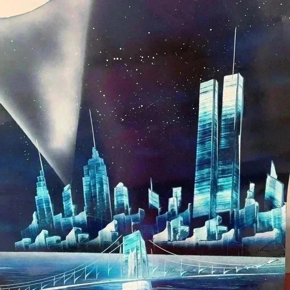 Vintage  New-York painting - Picture 3 of 5